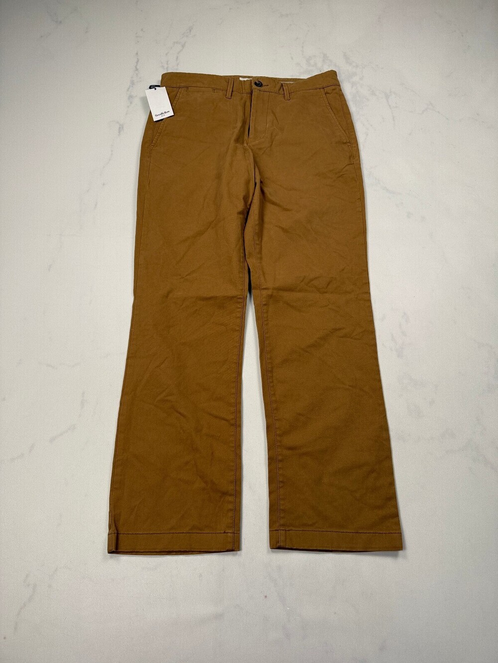 Goodfellow Straight Chino Pants Tan Modern Straight Leg - Mens 30x30